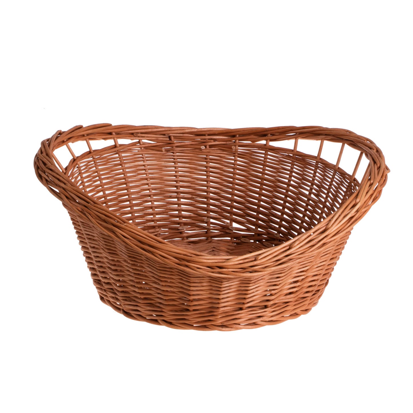 Trolloria wiklinowy kosz na pieczywo i owoce z uchwytami TheWickerStories