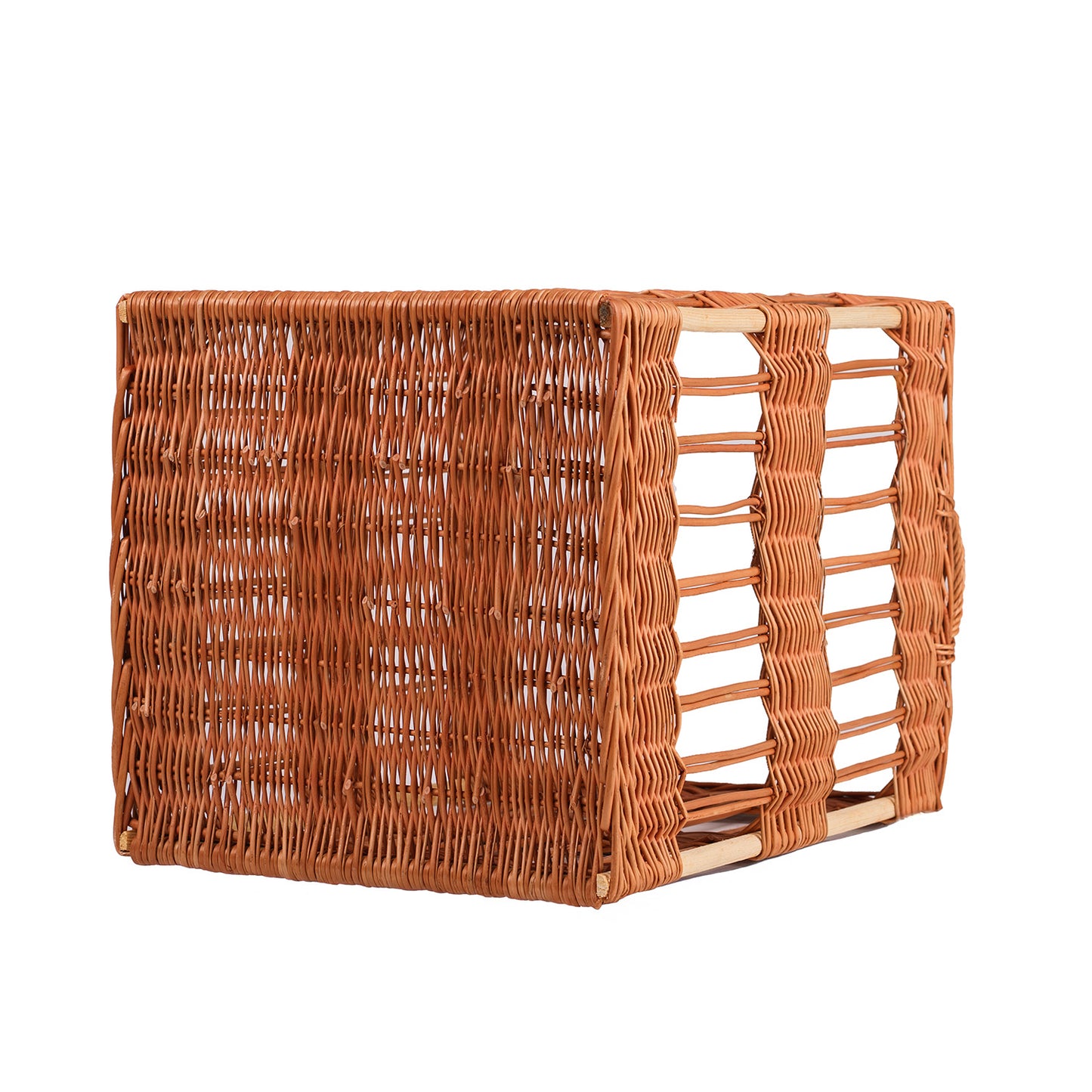 Briza wiklinowy stojak na bagietki i pieczywo z uchwytami TheWickerStories