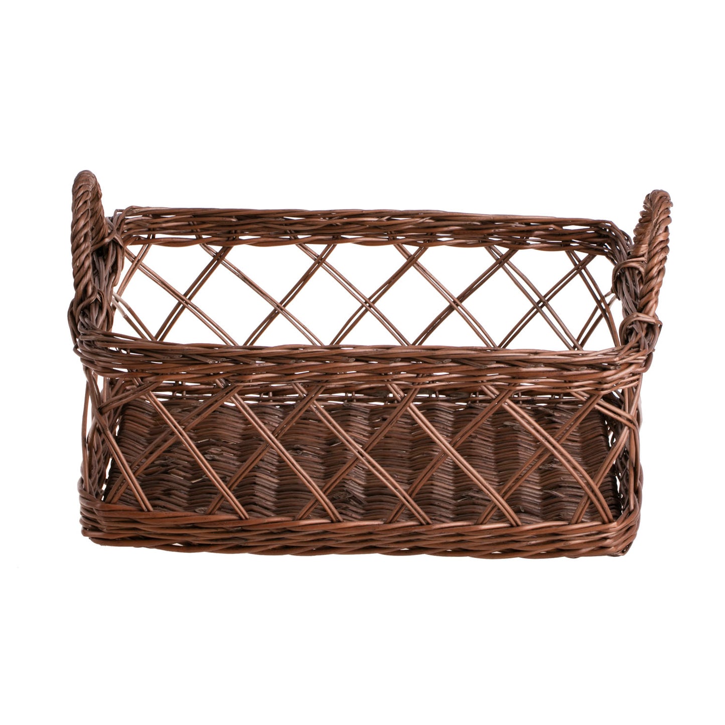 Arvina wiklinowy kosz do serwowania na śniadanie i kawę, z uchwytami TheWickerStories