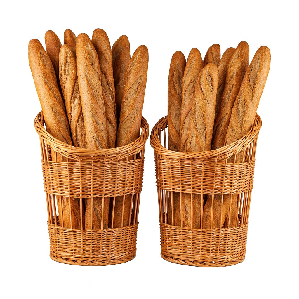 Bassa zestaw 2 koszy wiklinowych na bagietki TheWickerStories