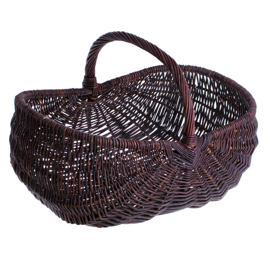 Faleria wiklinowy kosz na drewno do kominka, z rączką TheWickerStories
