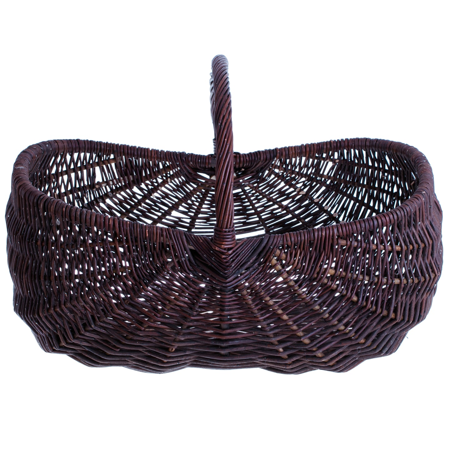 Faleria wiklinowy kosz na drewno do kominka, z rączką TheWickerStories