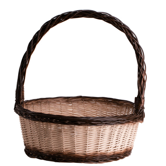 Zalvina wiklinowy kosz prezentowy na upominki, z rączką TheWickerStories