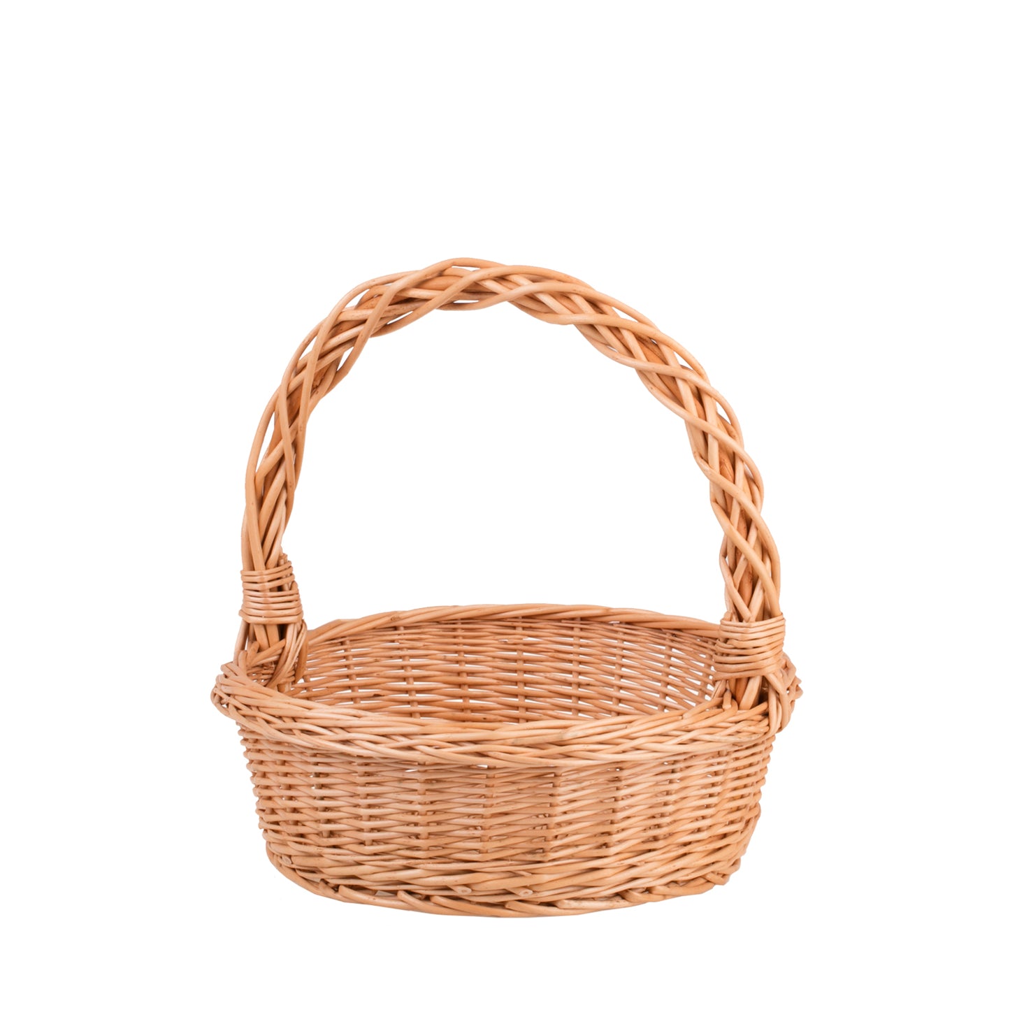 Zalvina wiklinowy kosz prezentowy na uroczystości z rączką TheWickerStories