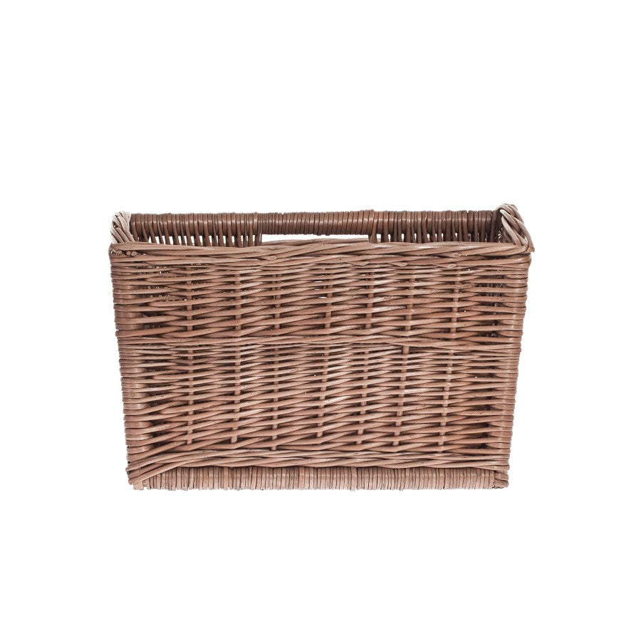 Givora wiklinowy kosz na gazety z rączką TheWickerStories