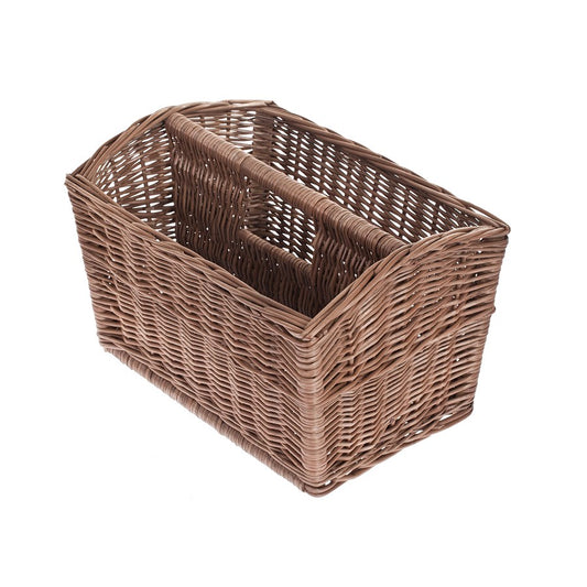 Givora wiklinowy kosz na gazety z rączką TheWickerStories