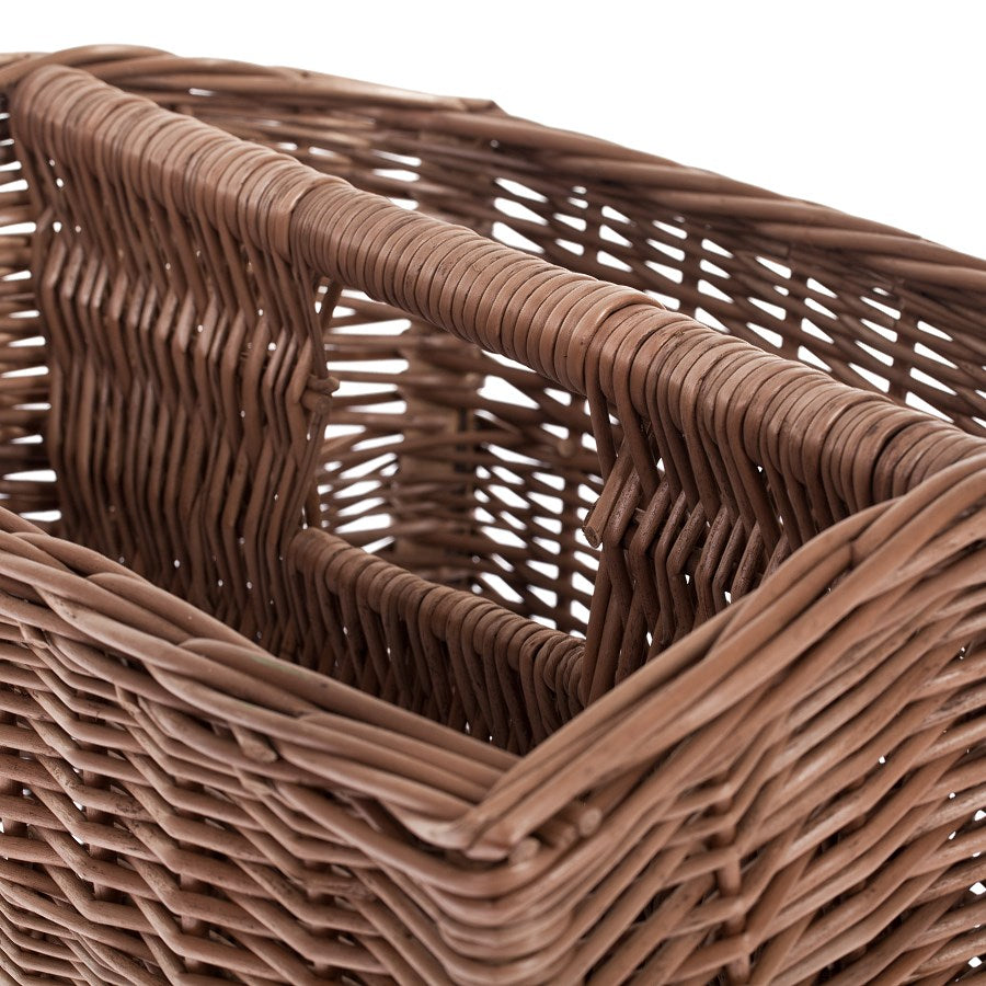 Givora wiklinowy kosz na gazety z rączką TheWickerStories