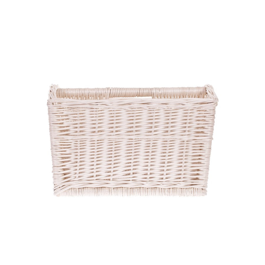 Givora wiklinowy kosz na gazety do przechowywania czasopism, z rączką TheWickerStories