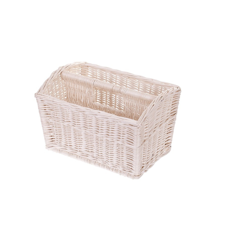 Givora wiklinowy kosz na gazety do przechowywania czasopism, z rączką TheWickerStories