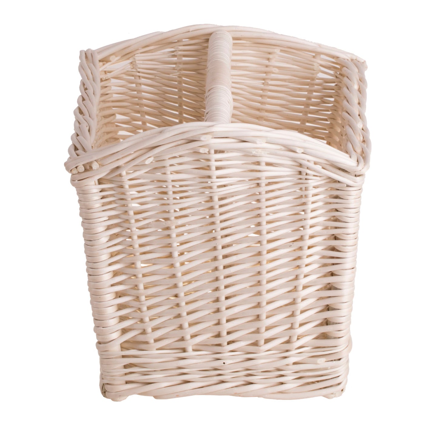 Givora wiklinowy kosz na gazety do przechowywania czasopism, z rączką TheWickerStories