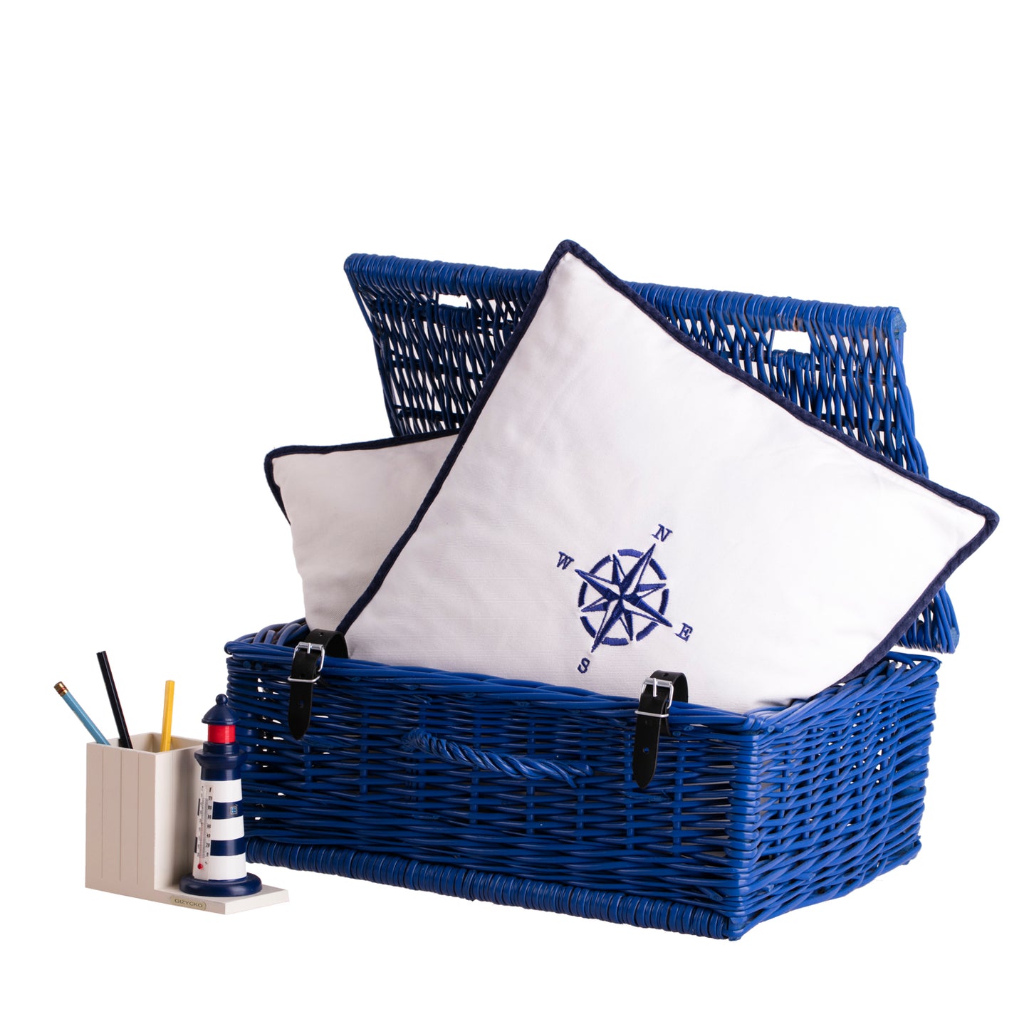 Viviana wiklinowa walizka z rączką i zamknięciem TheWickerStories