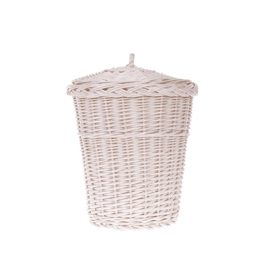 Decora wiklinowy kosz na śmieci z wiekiem TheWickerStories