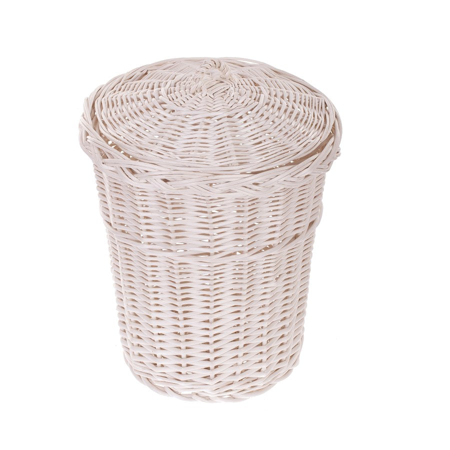 Decora wiklinowy kosz na śmieci z wiekiem TheWickerStories