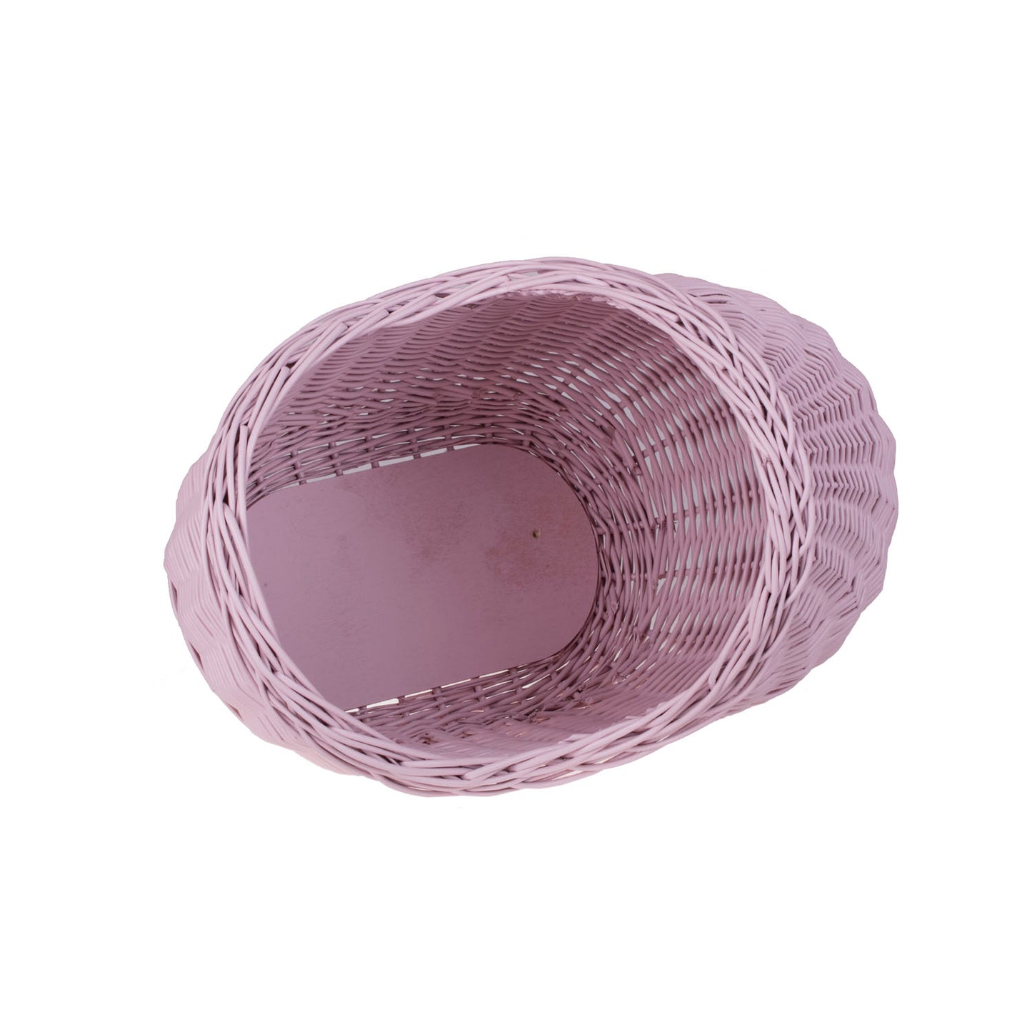 Lili wiklinowy wózek dla lalek z różowym obszyciem, kołderką i poduszką TheWickerStories