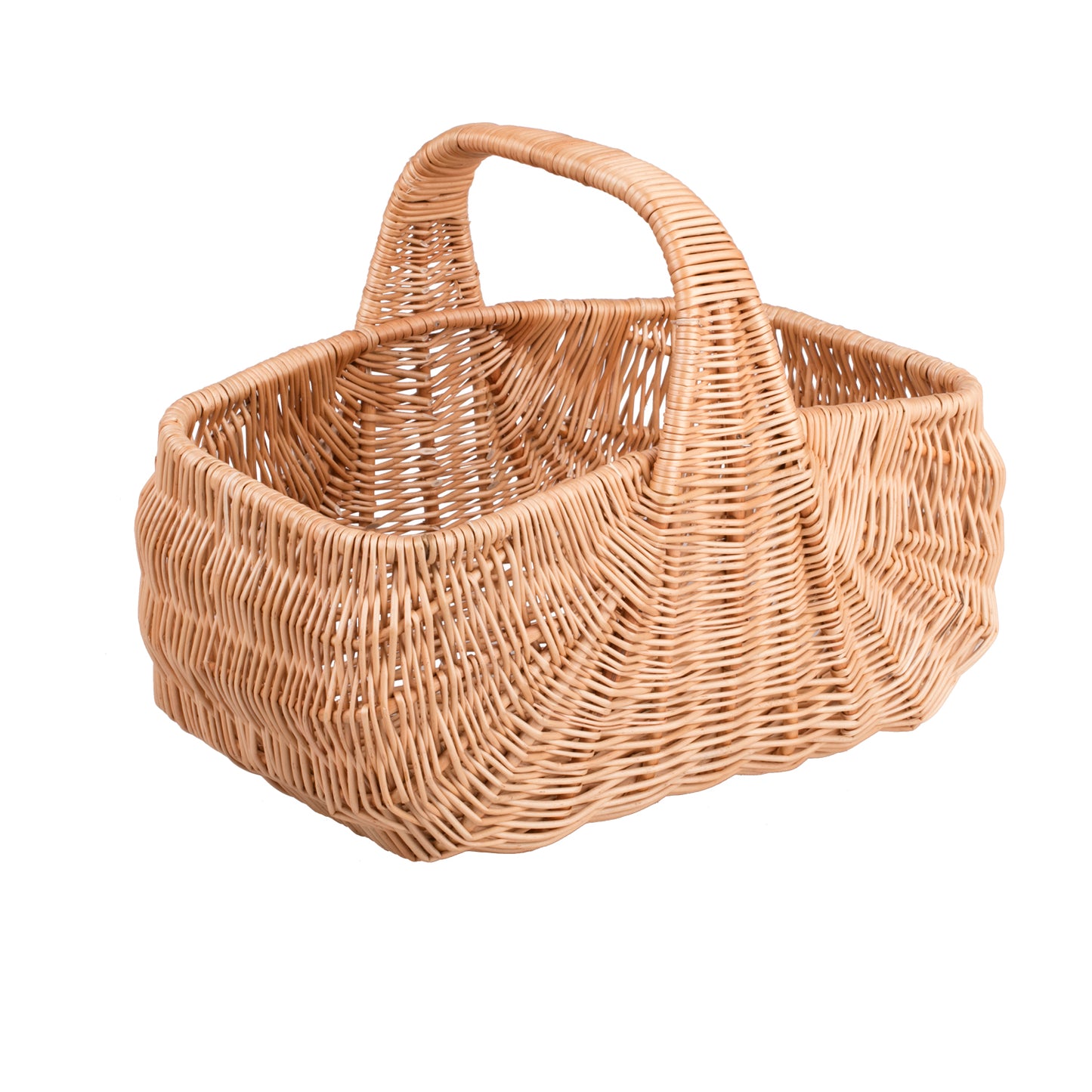 Werawia wiklinowy kosz na zakupy z rączką TheWickerStories