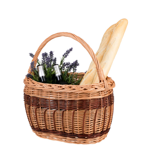 Wictorissa kosz na zakupy z rączką wiklinową TheWickerStories