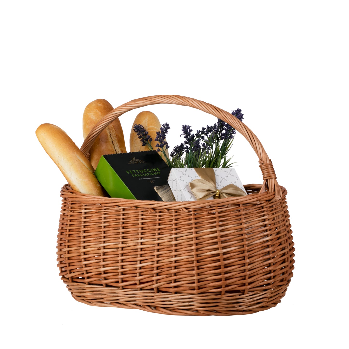 Wilerissa kosz na zakupy z rączką wiklinową TheWickerStories