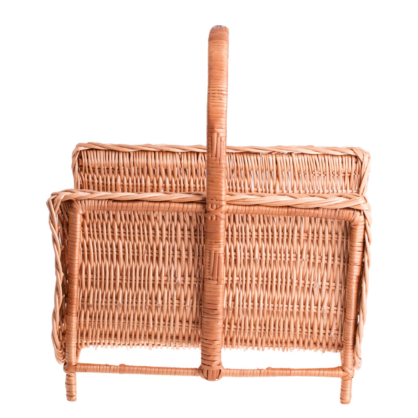 Ferla wiklinowy kosz kominkowy na drewno z rączką TheWickerStories