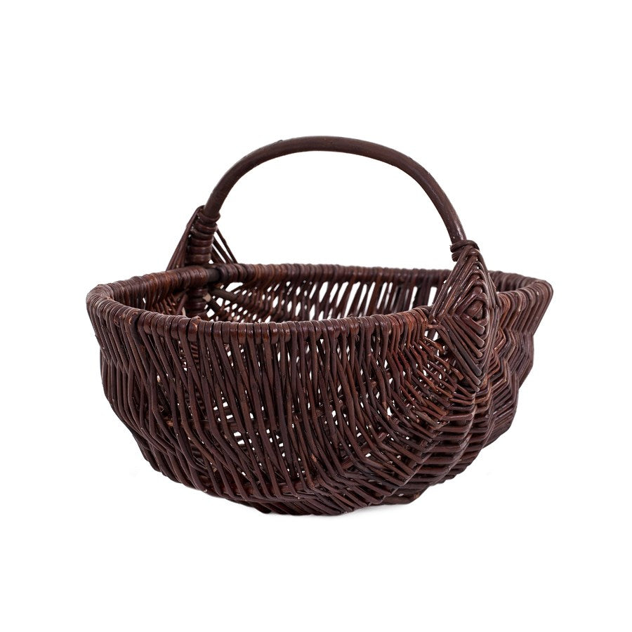 Victoria wiklinowy kosz ogrodowy z rączką TheWickerStories