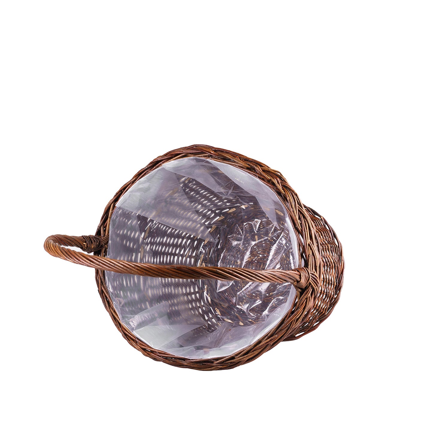 Zemira wiklinowy kosz ogrodowy na kwiaty i zioła, z rączką TheWickerStories