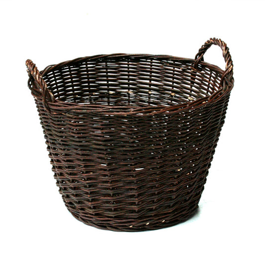 Flanoria wiklinowy kosz do przechowywania na pranie i zabawki, z uchwytami TheWickerStories