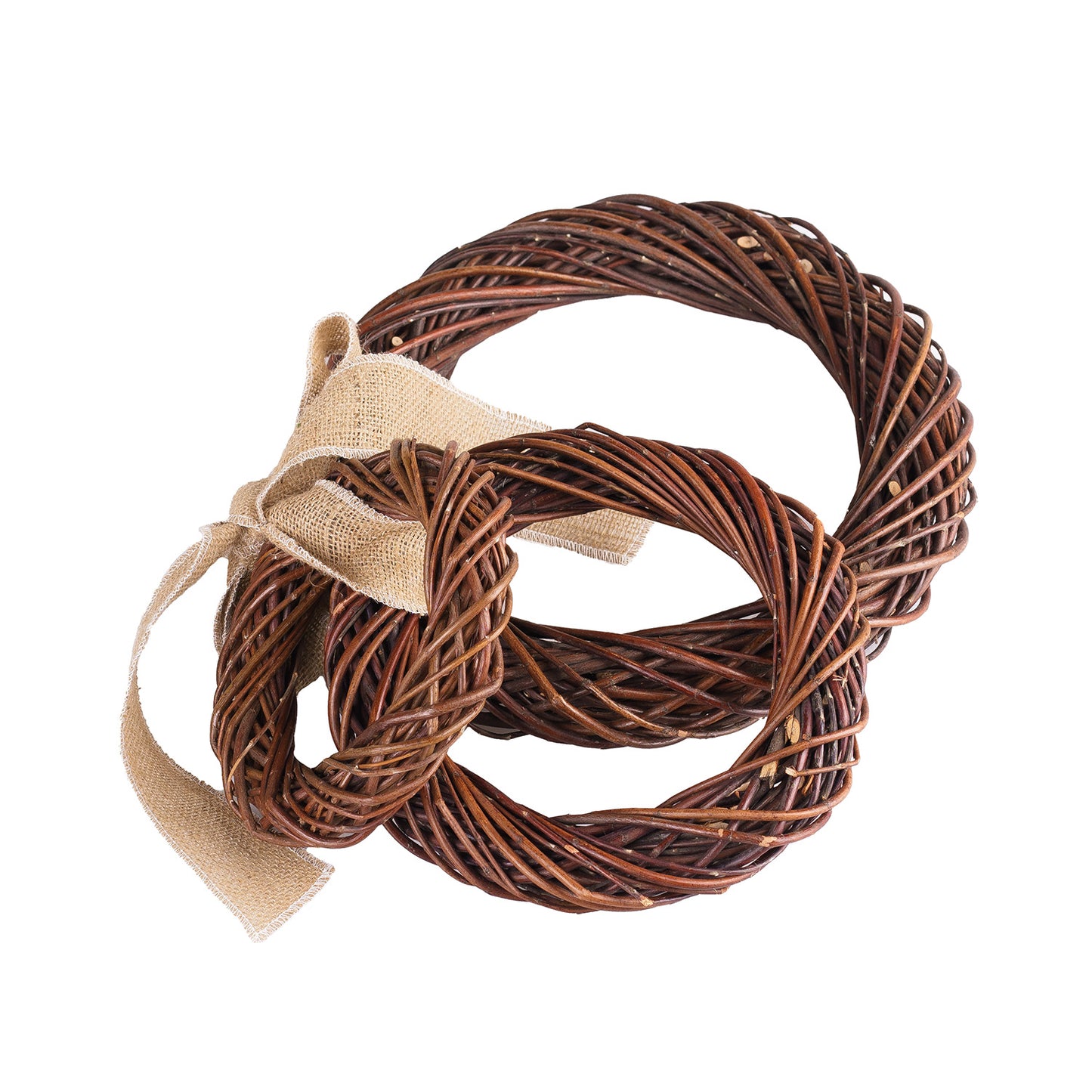 Helladia wiklinowy zestaw 3 wianków z kokardą TheWickerStories