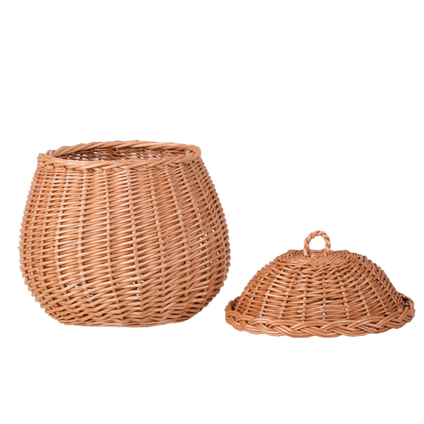 Zelveta wiklinowy koszyczek z wieczkiem TheWickerStories