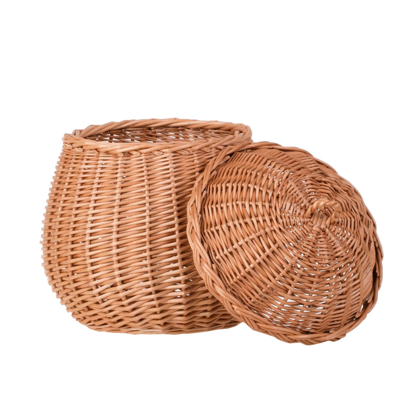 Zelveta wiklinowy koszyczek z wieczkiem TheWickerStories