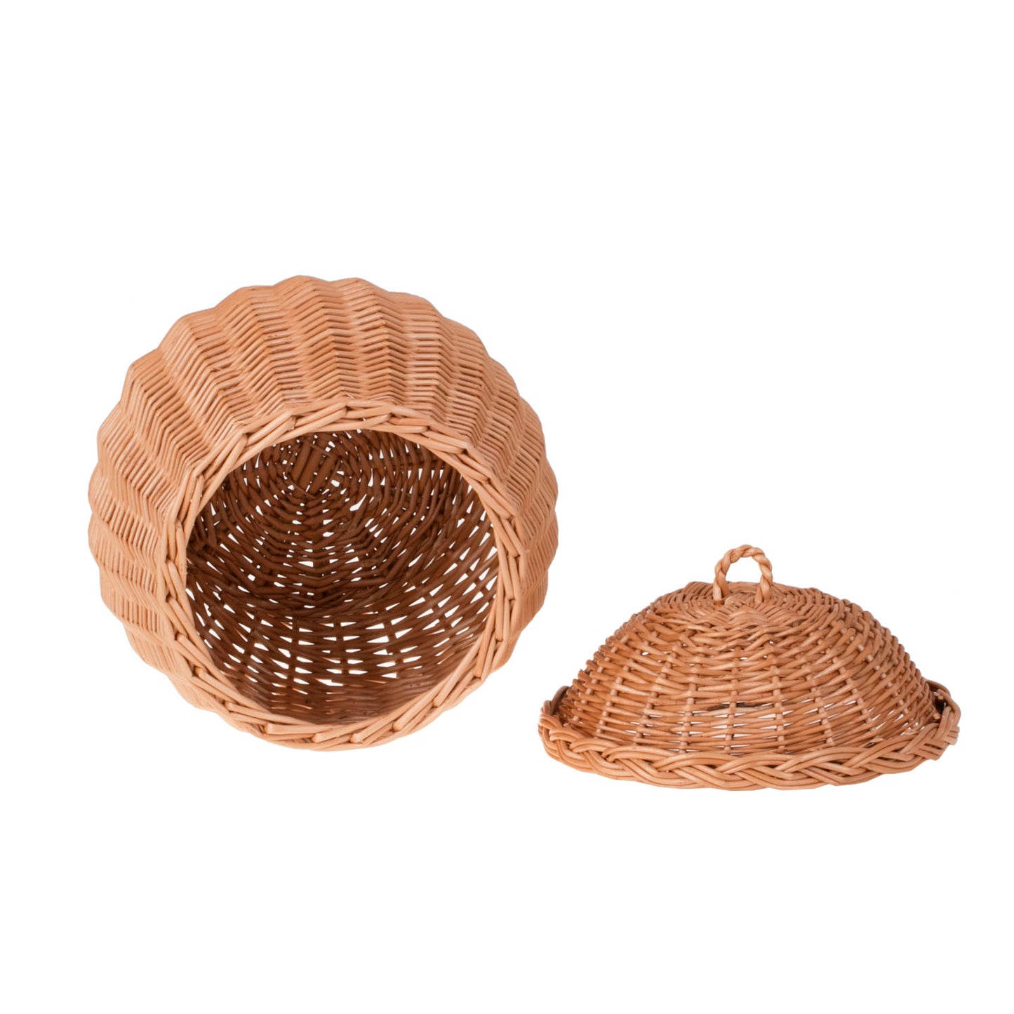 Zelveta wiklinowy koszyczek z wieczkiem TheWickerStories