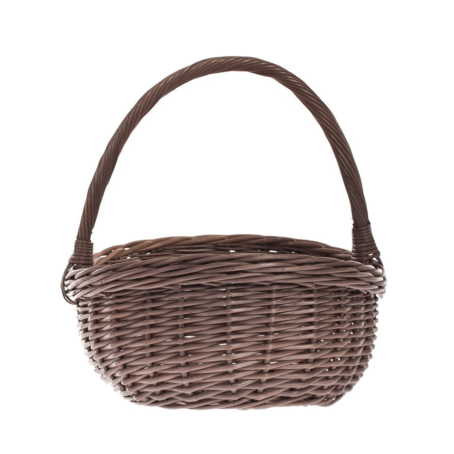 Wenevre wiklinowy kosz na zakupy z rączką TheWickerStories