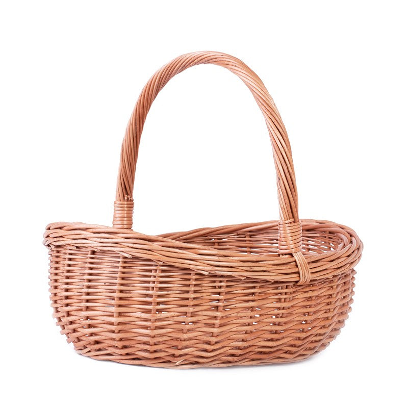 Wenevre wiklinowy kosz na zakupy z rączką TheWickerStories