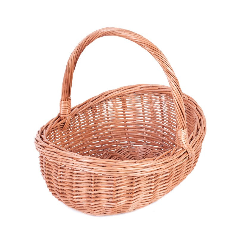 Wenevre wiklinowy kosz na zakupy z rączką TheWickerStories