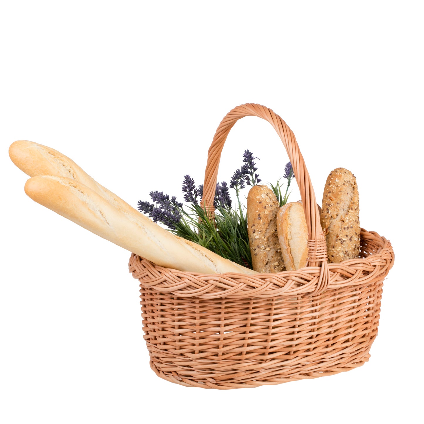 Winerissa wiklinowy koszyk z rączką TheWickerStories