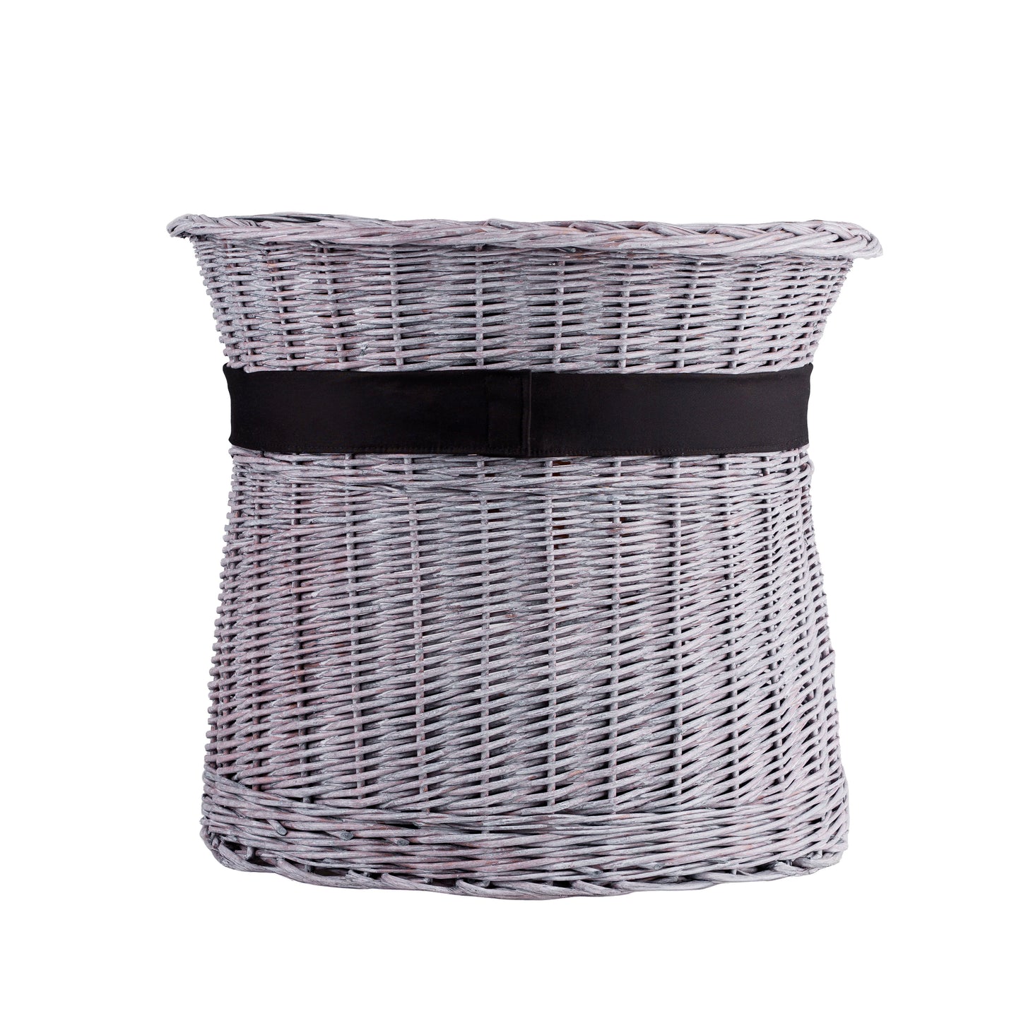 Erif wiklinowy domek dla kota, dwupoziomowy, z czarnym obszyciem i poduszkami TheWickerStories