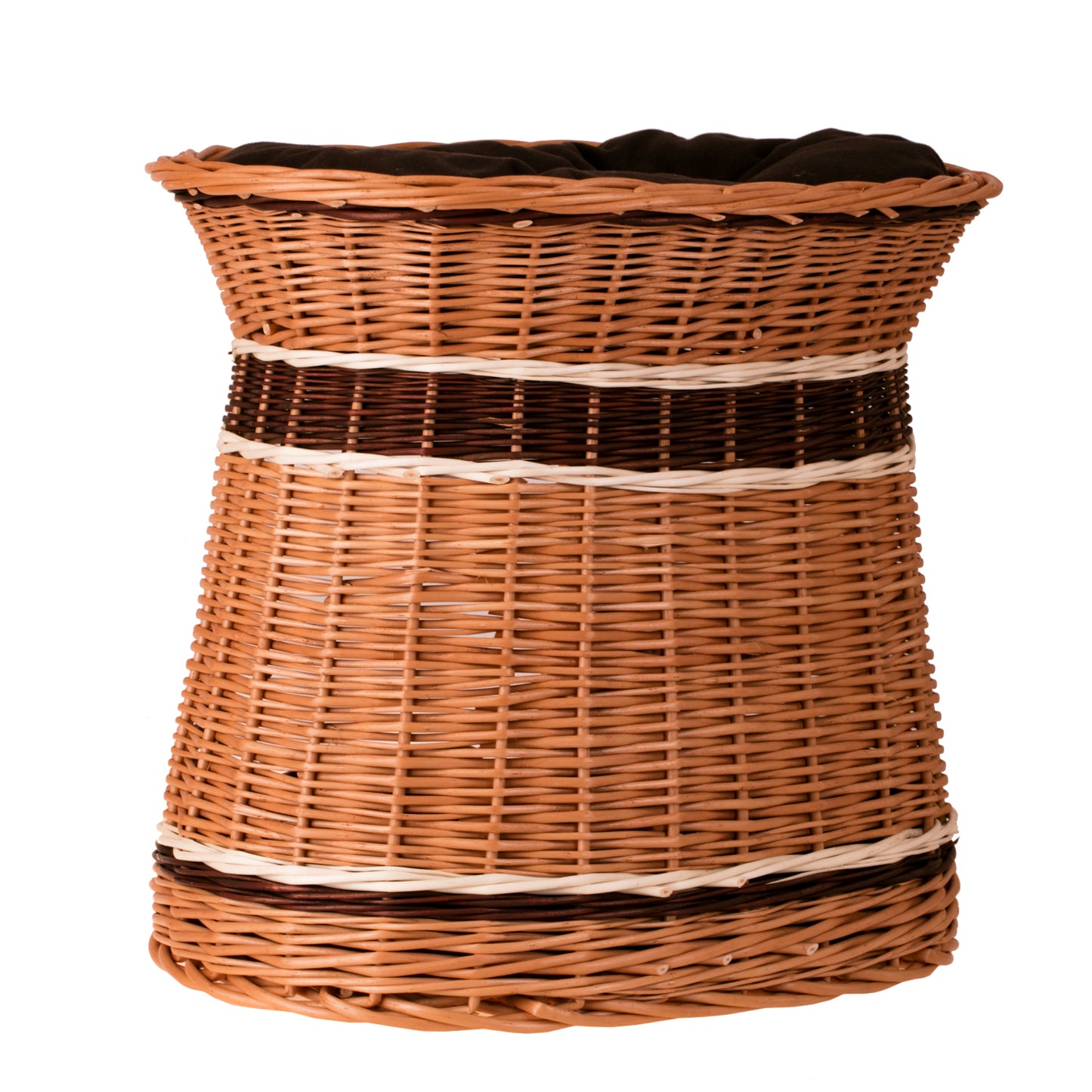 Erif wiklinowy domek dla kota i małego psa z dwoma poduszkami TheWickerStories