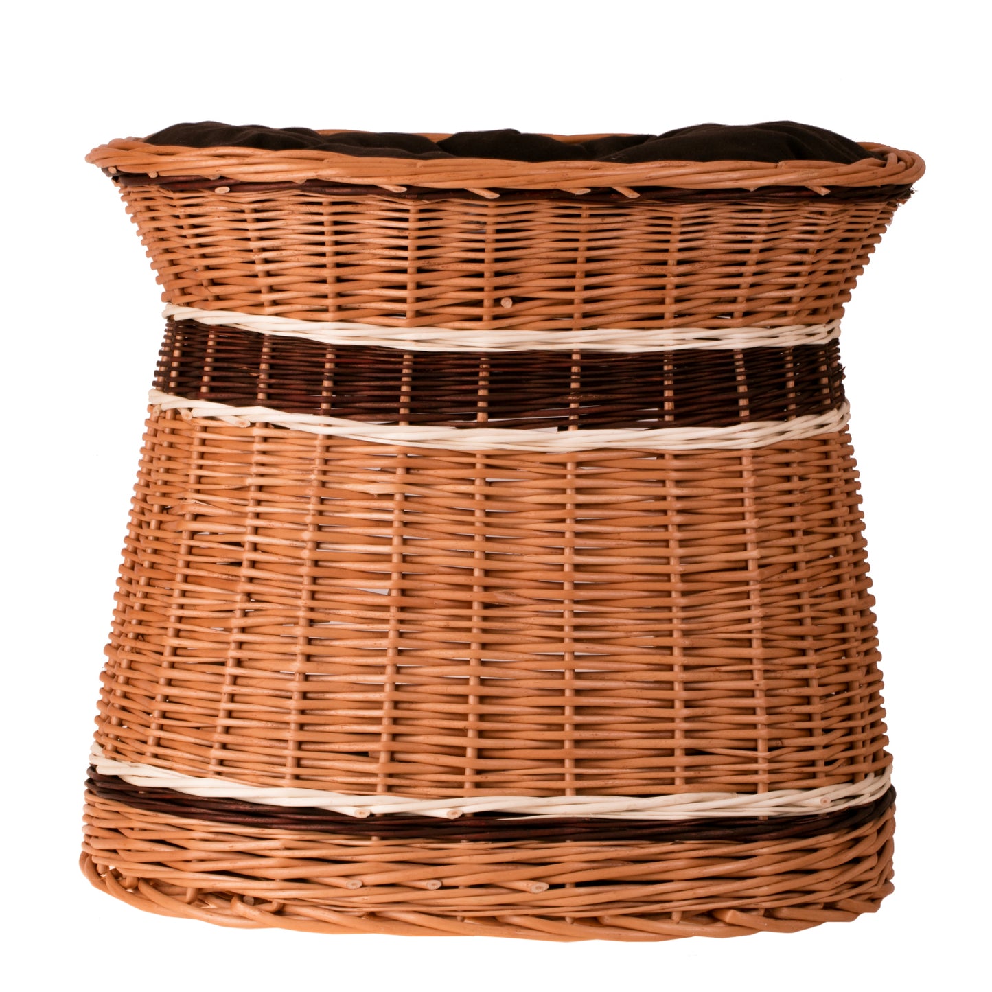 Erif wiklinowy domek dla kota i małego psa z dwoma poduszkami TheWickerStories