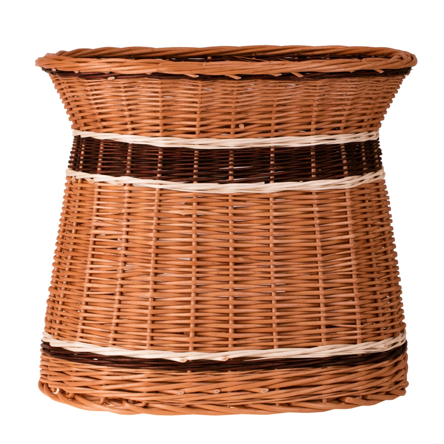 Erif wiklinowy domek dla kota z dwoma poziomami i tarasem, bez poduszki TheWickerStories