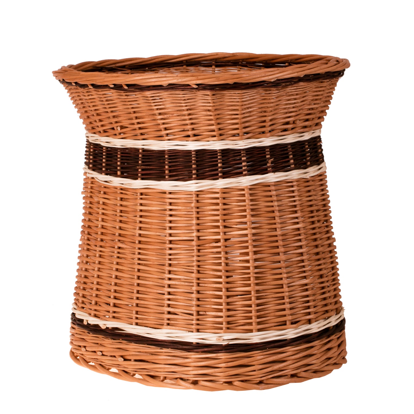 Erif wiklinowy domek dla kota z dwoma poziomami i tarasem, bez poduszki TheWickerStories