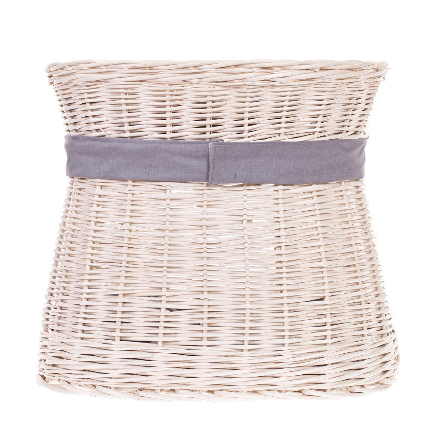 Erif wiklinowy domek dla kota z poduszkami i kokardą, dwupoziomowy TheWickerStories