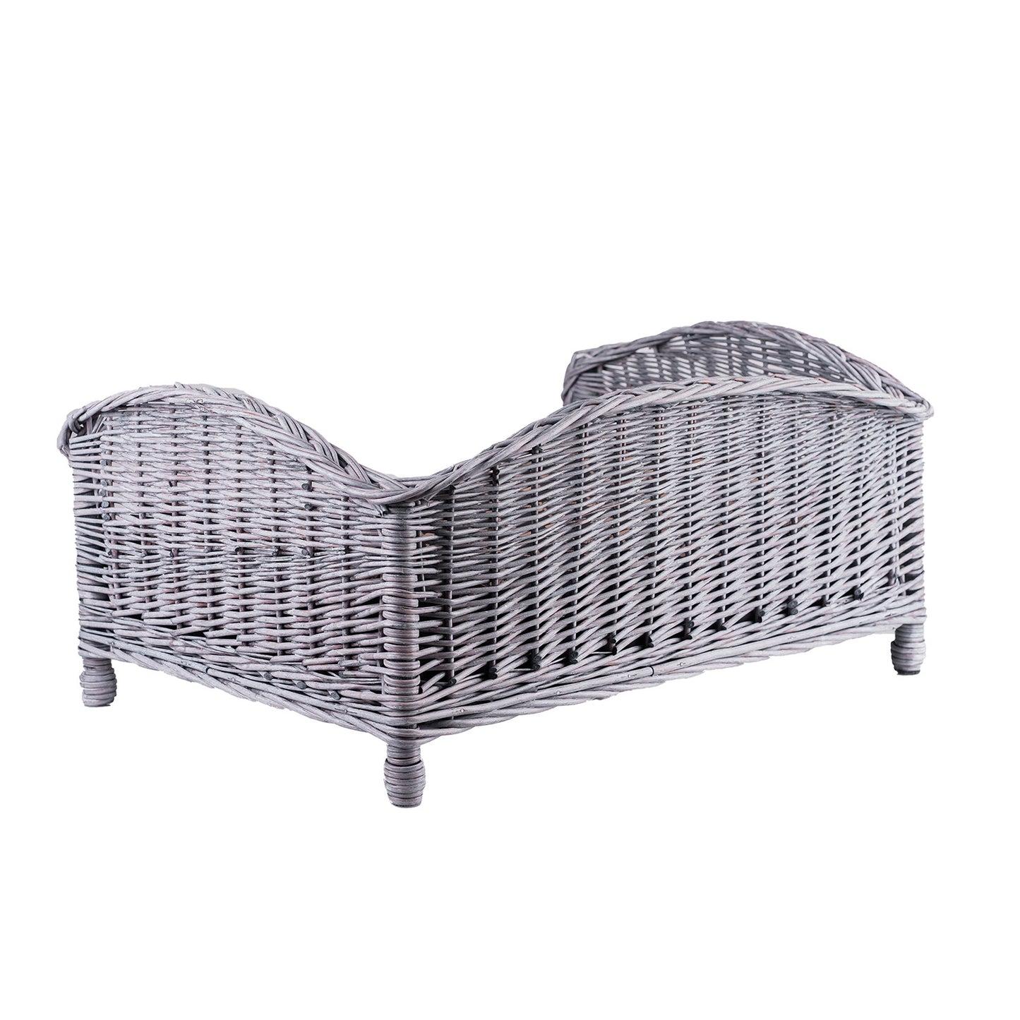 Erivia wiklinowy kosz dla psa i kota z poduszką TheWickerStories