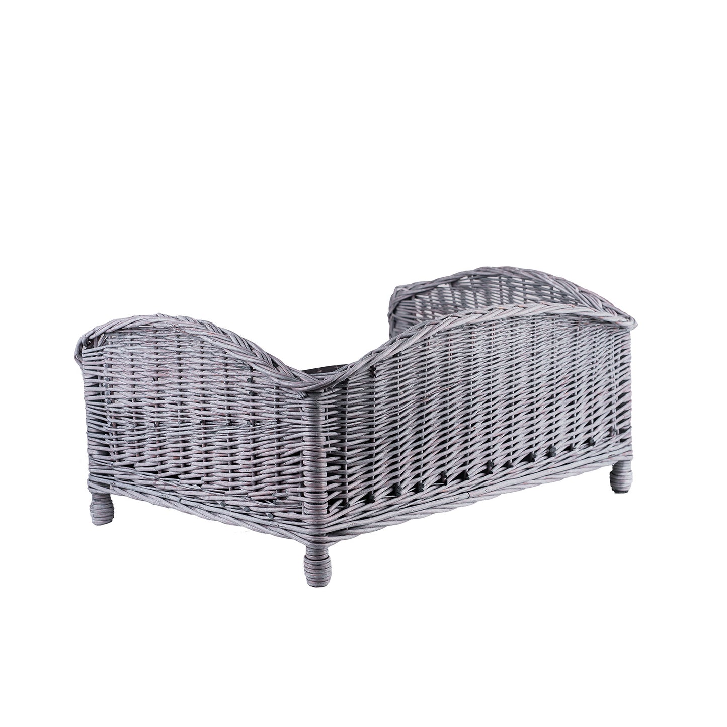 Erivia wiklinowy kosz-legowisko dla psa i kota z poduszką TheWickerStories