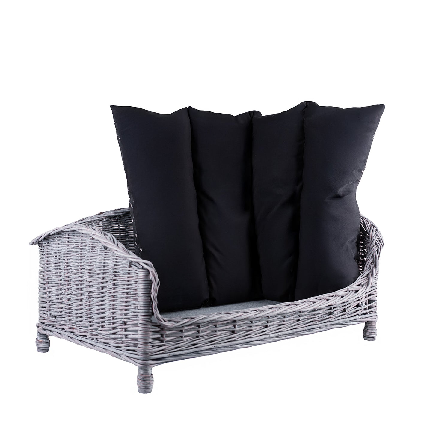 Erivia wiklinowy kosz-legowisko dla psa i kota z poduszką TheWickerStories