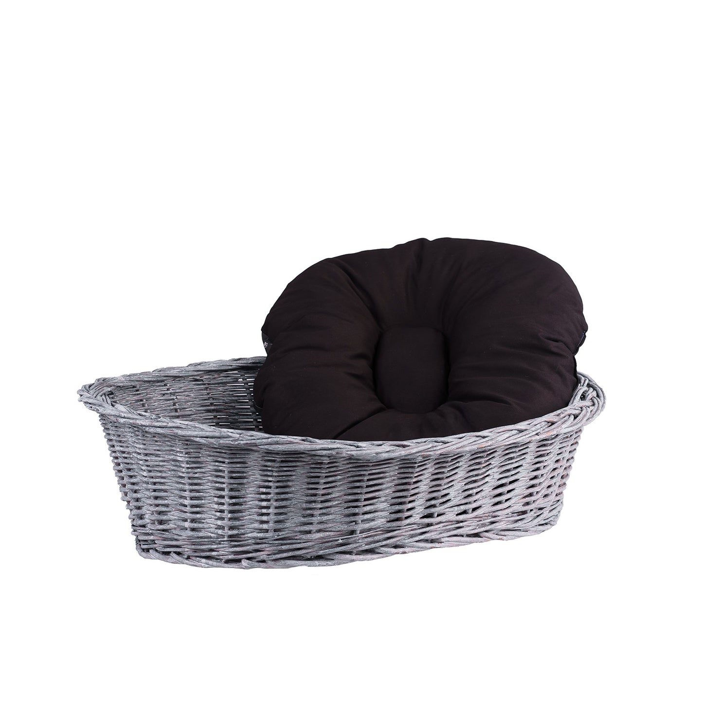 Enovia wiklinowy kosz dla psa i kota z poduszką TheWickerStories