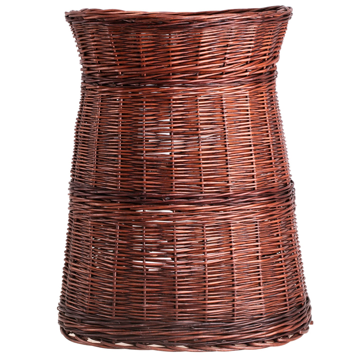 Elnoria wiklinowy kosz dla kota z szarymi poduszkami, trzy poziomy TheWickerStories