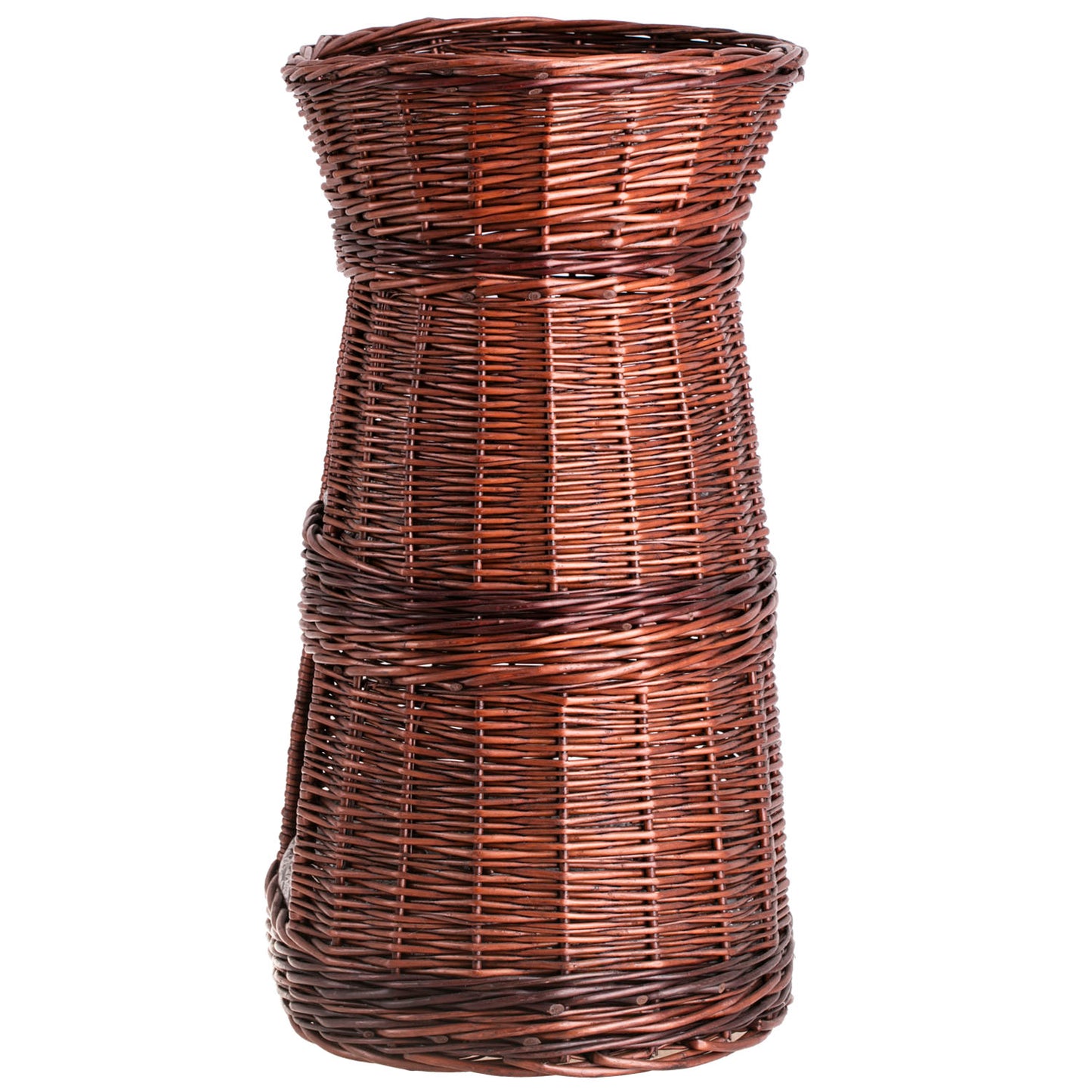 Elnoria wiklinowy kosz dla kota z szarymi poduszkami, trzy poziomy TheWickerStories