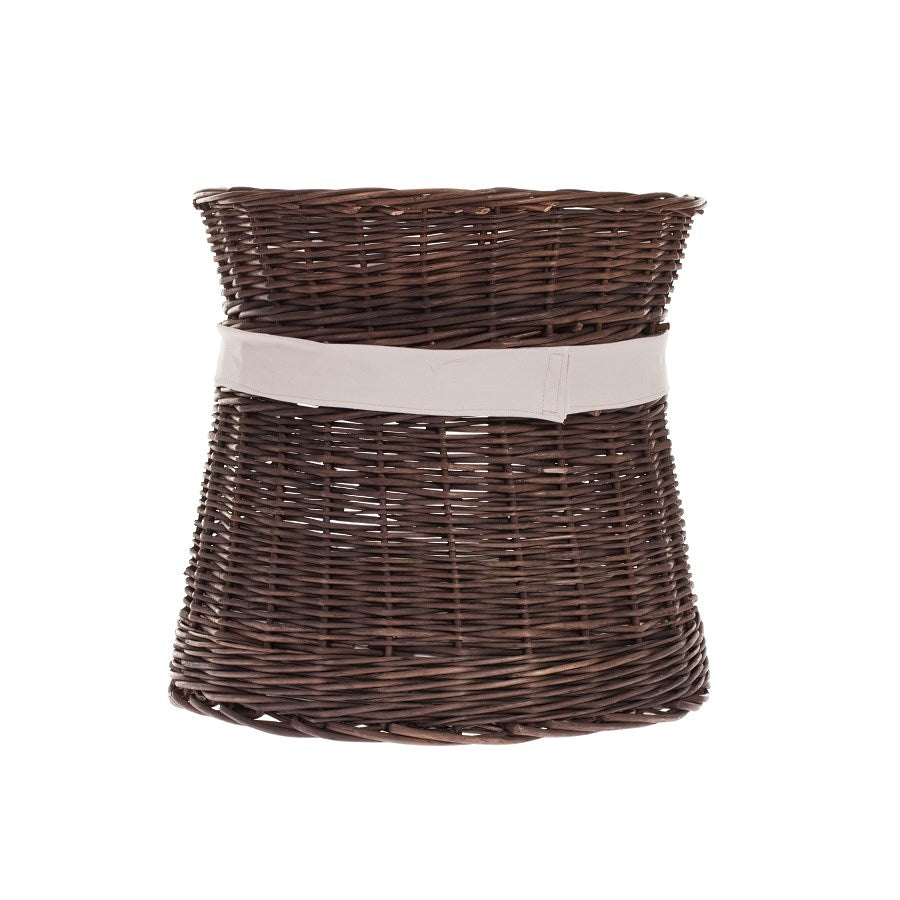 Eralis wiklinowy domek dla kota dwupoziomowy, z poduszkami i kokardą TheWickerStories