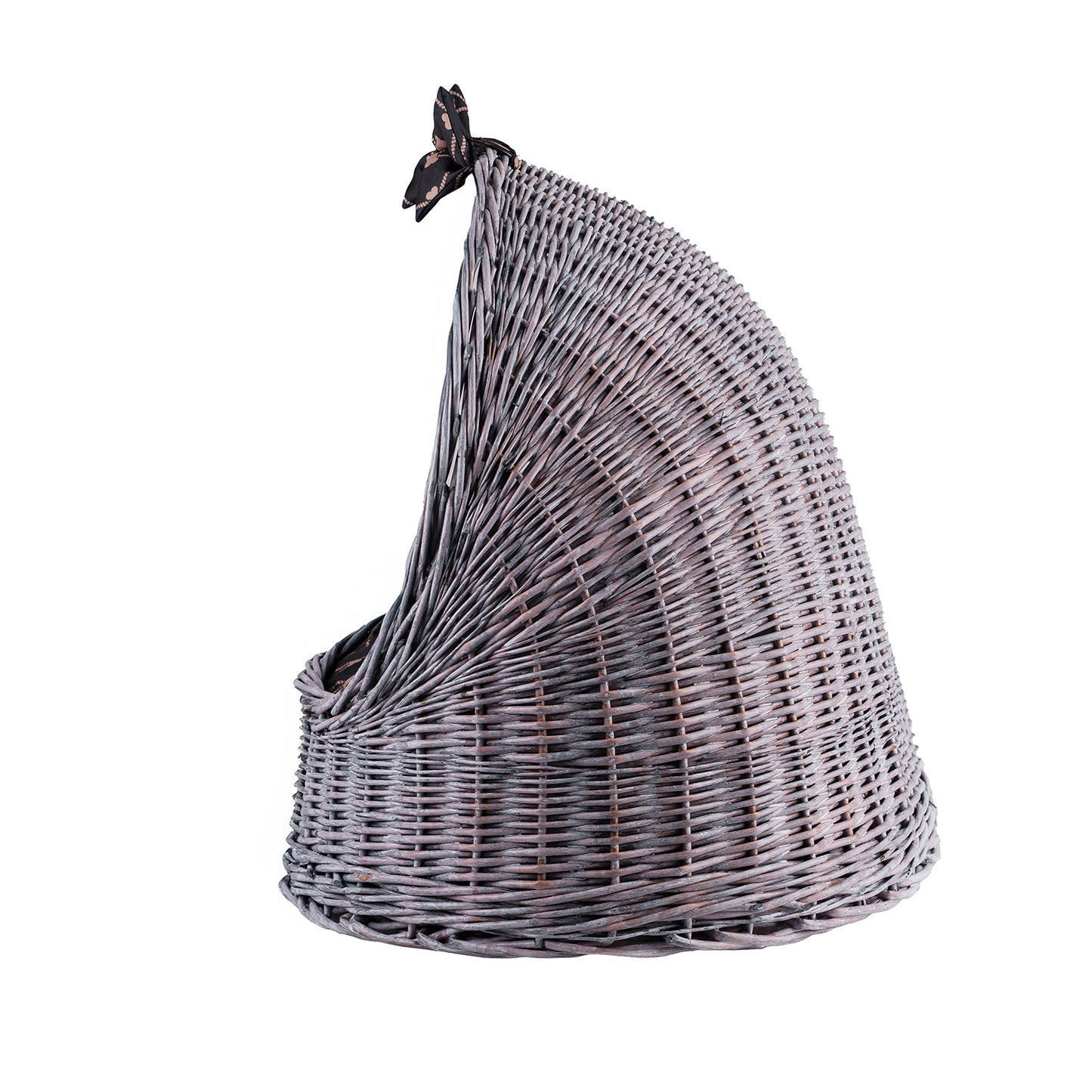 Elarion wiklinowy domek dla kota i małego psa z poduszką TheWickerStories