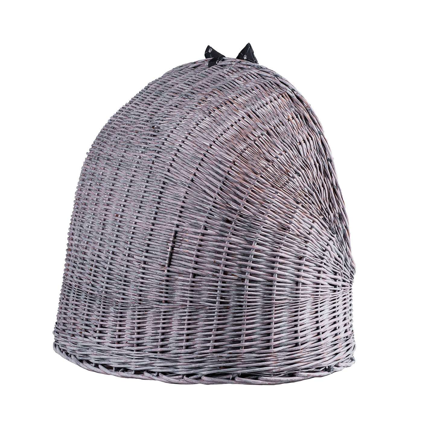 Elarion wiklinowy domek dla kota i psa z poduszką TheWickerStories