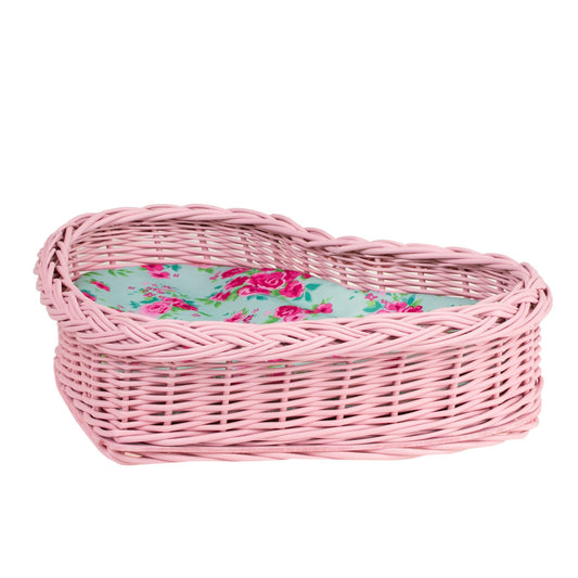 Zadaris wiklinowy koszyczek z różowym wkładem TheWickerStories