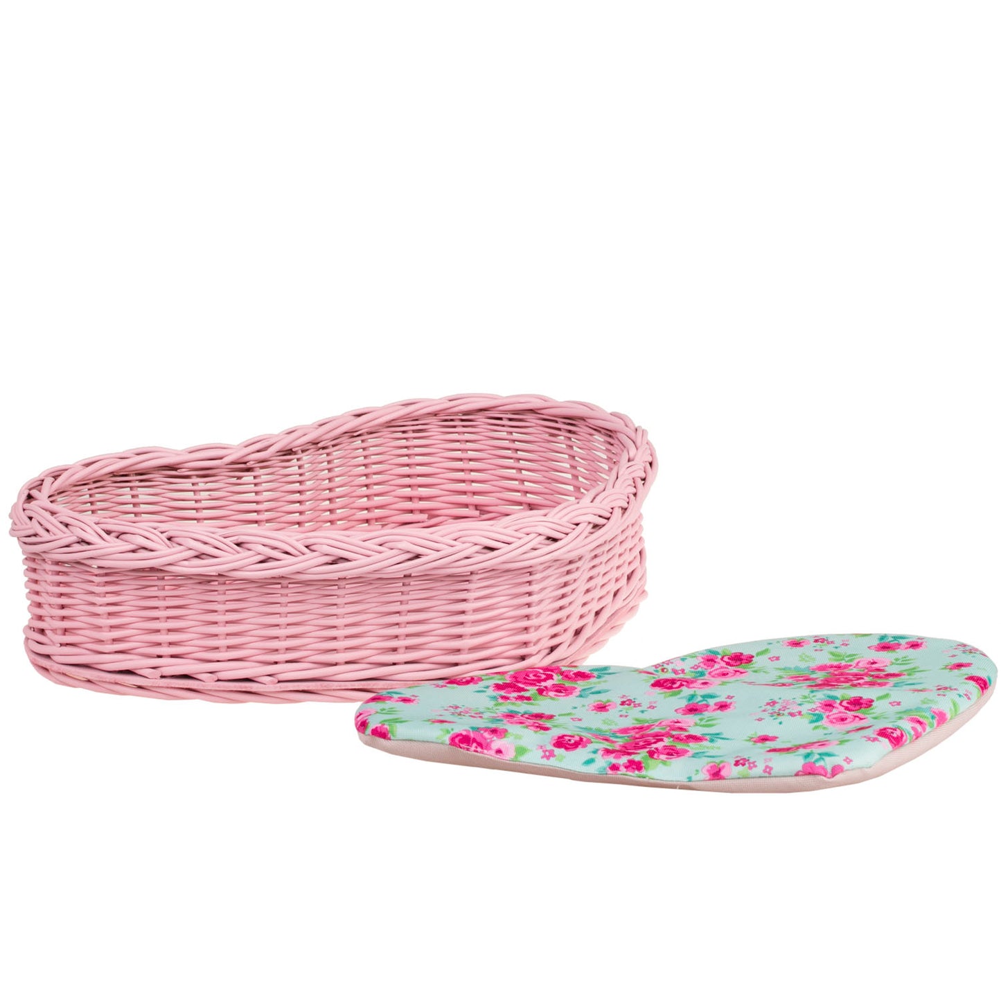 Zadaris wiklinowy koszyczek z różowym wkładem TheWickerStories